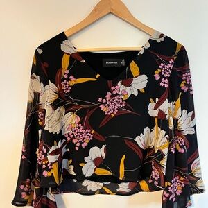 MINKPINK Floral Black Women's Top
